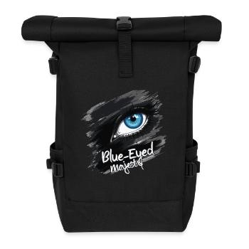 YEUX BLEUS - Sac à dos roll top - noir - Devant