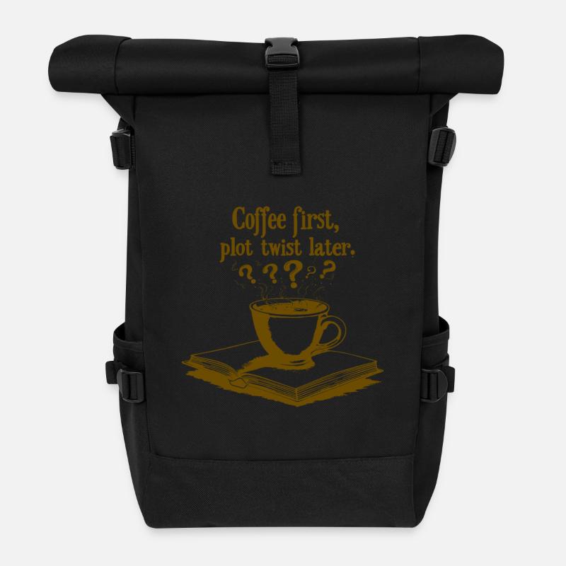 REBONDISSEMENT DE L’INTRIGUE - Sac à dos roll top - noir