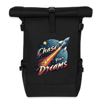 CHASSEUR DE RÊVES - Sac à dos roll top - noir - Devant