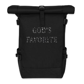 Trendy Phrase 80s - Roll Top Backpack - black - Front