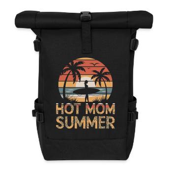 Hot Mom Summer - Surf - Roll Top Backpack - black - Front
