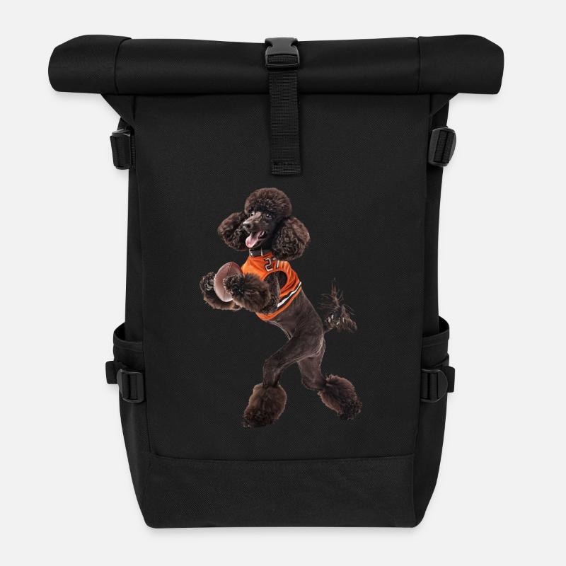 Pudel - Rolltop Rucksack - Schwarz