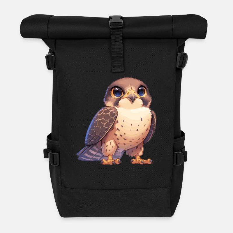 Falcon Falcon - Roll Top Backpack - black
