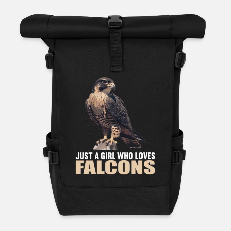 Falken Falke - Rolltop Rucksack - Schwarz