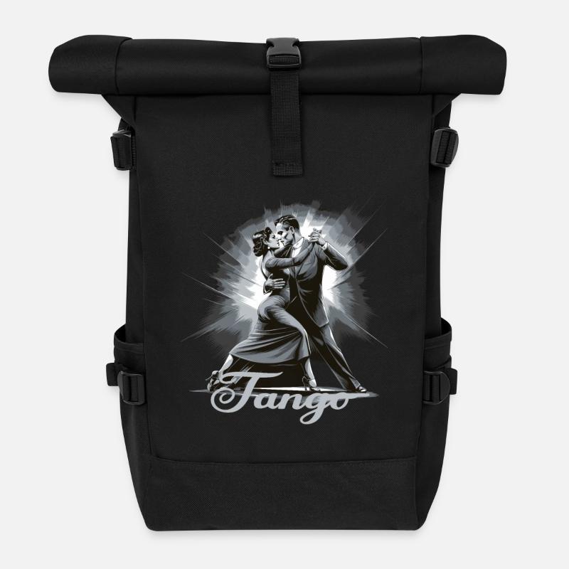 Tango Tanz für einen Tango Tänzer Tänzerinnen - Rolltop Rucksack - Schwarz