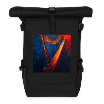 Harpe - Sac à dos roll top - noir - Devant