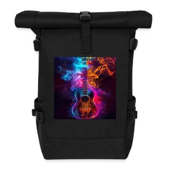 Ukulele - Rolltop Rucksack - Schwarz - Vorne