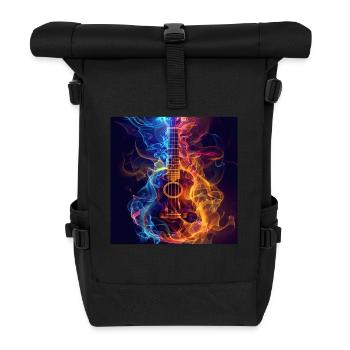 Ukulele - Rolltop Rucksack - Schwarz - Vorne