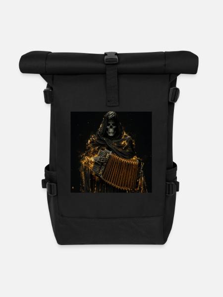 Akkordeon - Rolltop Rucksack - Schwarz