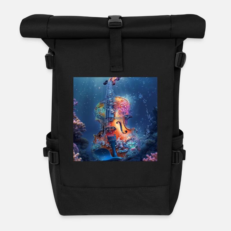 Violine - Rolltop Rucksack - Schwarz