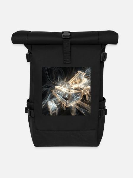 Klavier - Rolltop Rucksack - Schwarz