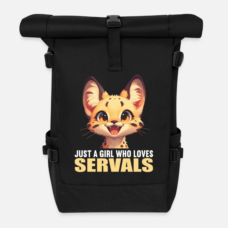 Servale Serval - Sac à dos roll top - noir