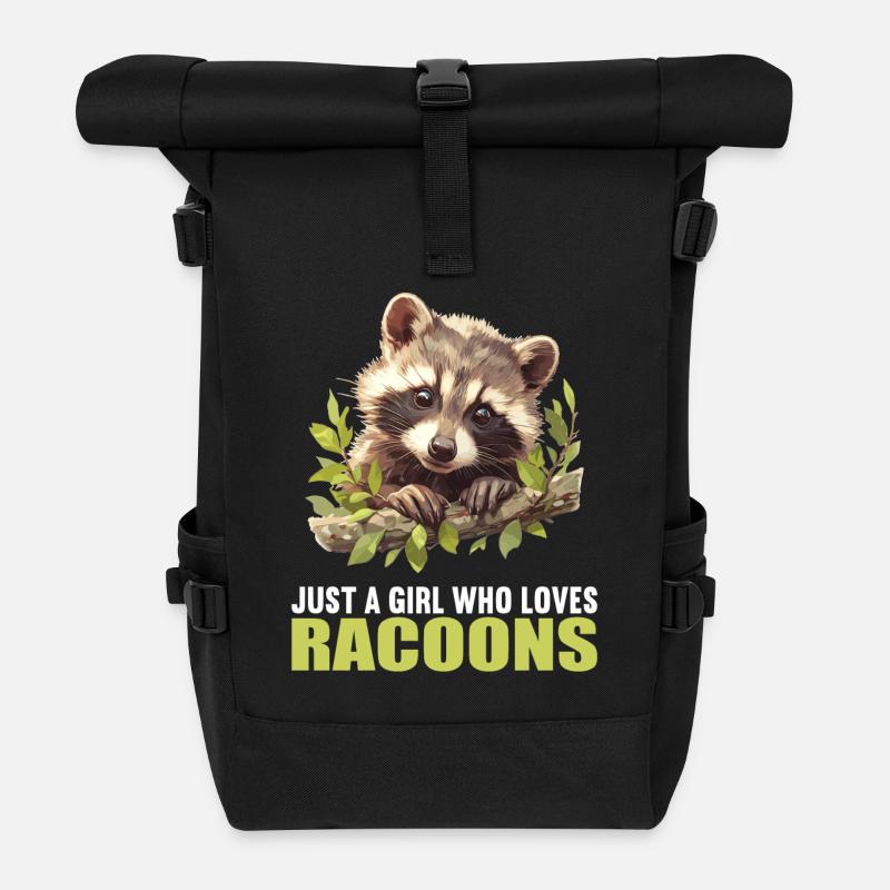 Ratons laveurs Raton laveur - Sac à dos roll top - noir