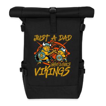 Juste un papa qui aime les Vikings - Sac à dos roll top - noir - Devant