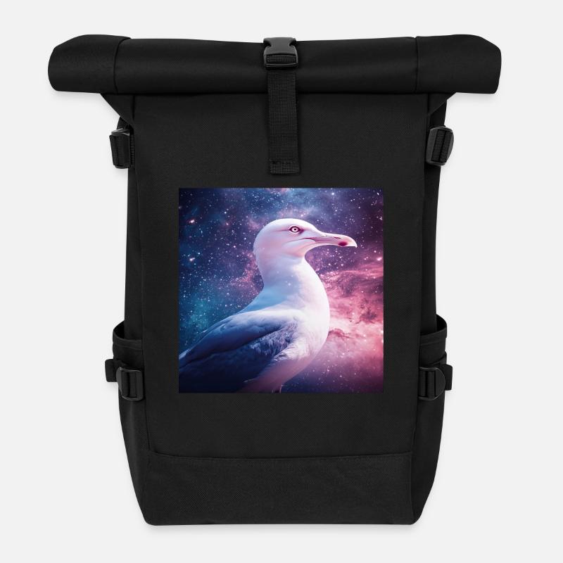 Möwe - Rolltop Rucksack - Schwarz