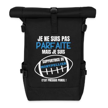 Supportrice Parfaite Montpellier Rugby - Sac à dos roll top - noir - Devant