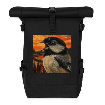 Meise - Rolltop Rucksack - Schwarz - Vorne