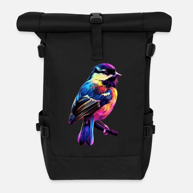 Meise - Rolltop Rucksack - Schwarz