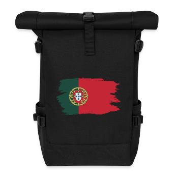 PORTUGAL - Rolltop Rucksack - Schwarz - Vorne