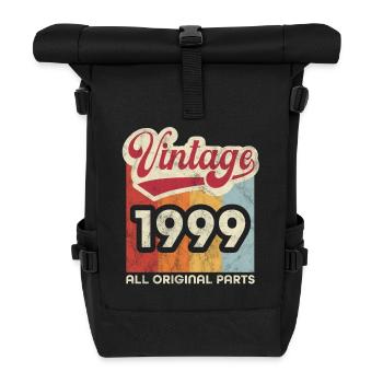 Jahrgang 1999 - Rolltop Rucksack - Schwarz - Vorne