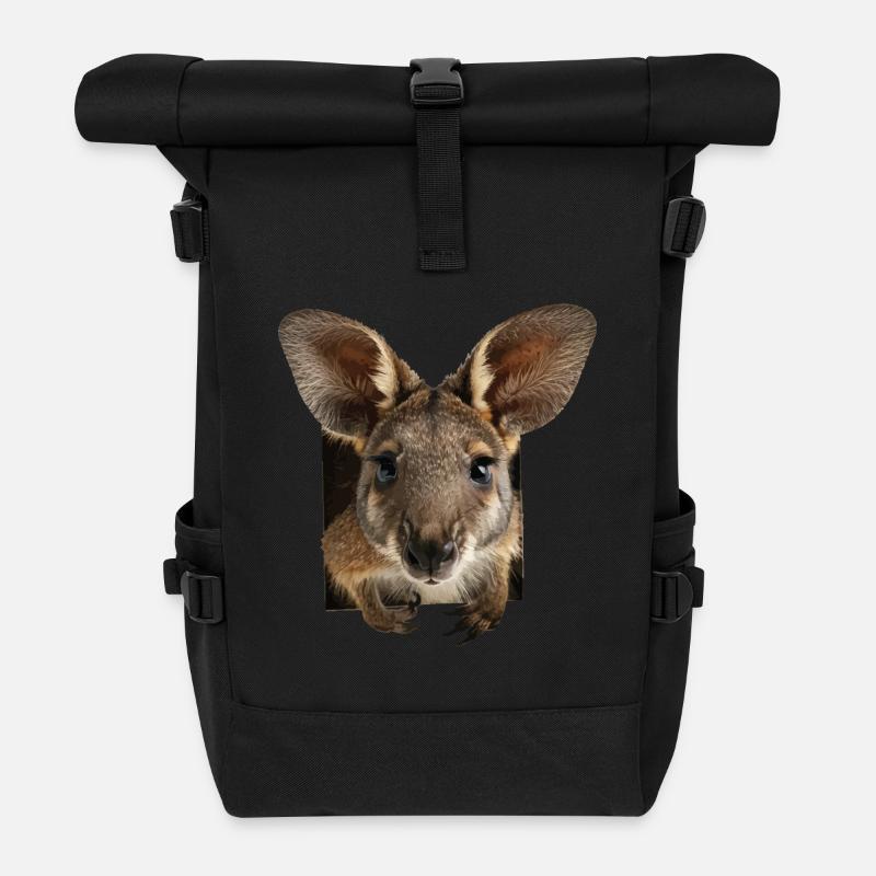 Wallaby - Rolltop Rucksack - Schwarz
