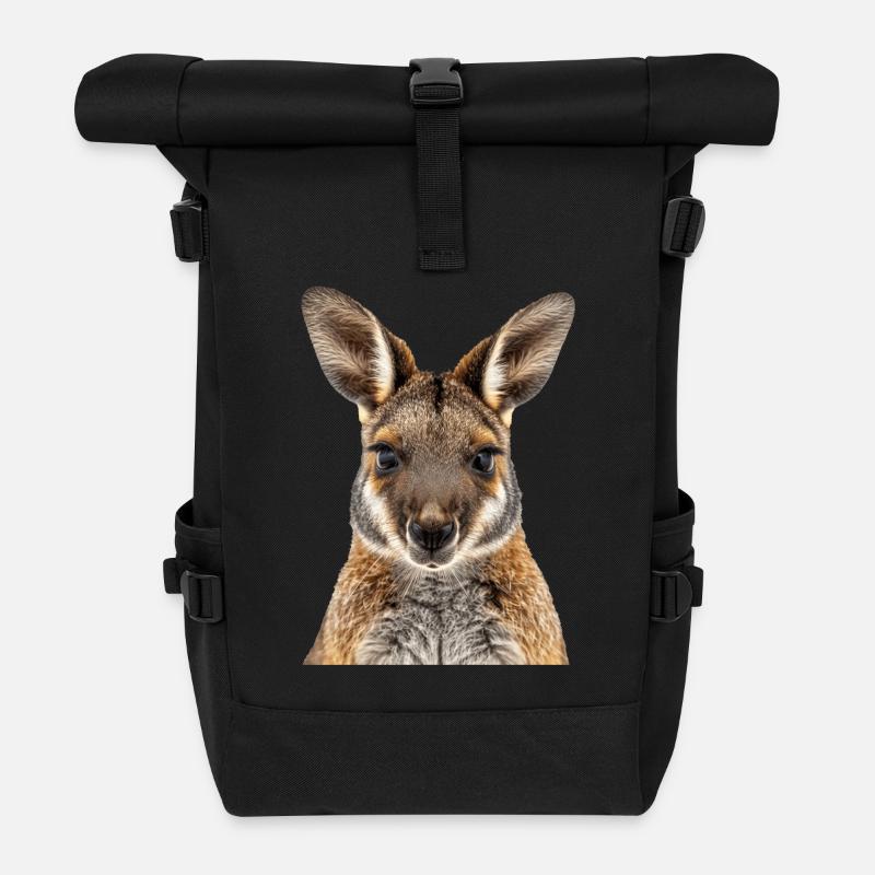 Wallaby - Rolltop Rucksack - Schwarz