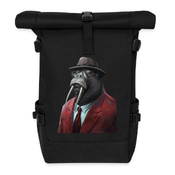 Walross - Rolltop Rucksack - Schwarz - Vorne