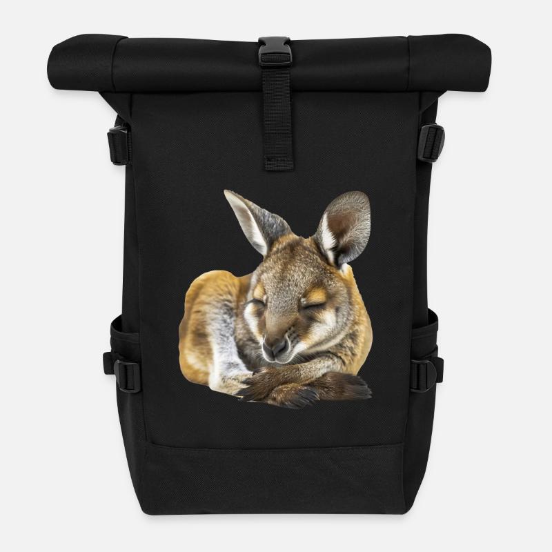 Wallaby - Rolltop Rucksack - Schwarz