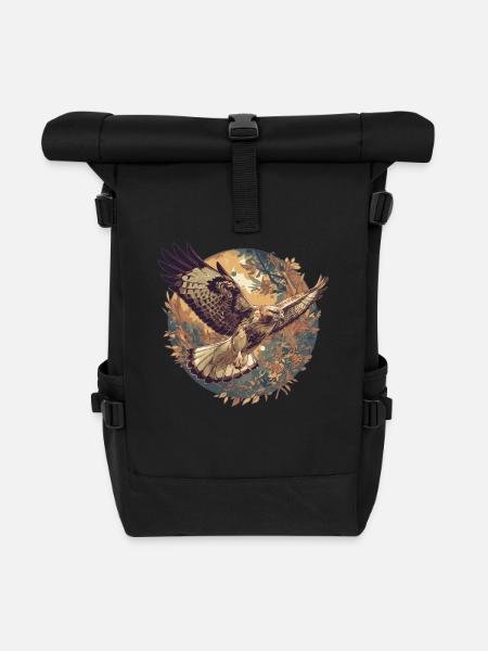 Falken Falke - Rolltop Rucksack - Schwarz