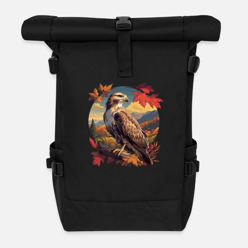Falken Falke - Rolltop Rucksack - Schwarz