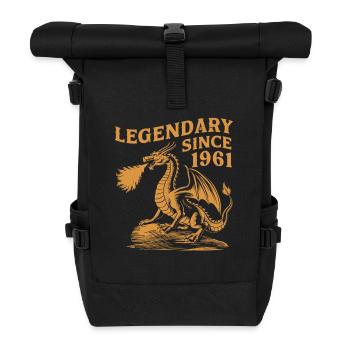 Légendaire depuis 1961 Anniversaire Dragon Fantasy - Sac à dos roll top - noir - Devant