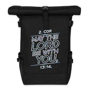 May the lord be with you - Roll Top Backpack - black - Front