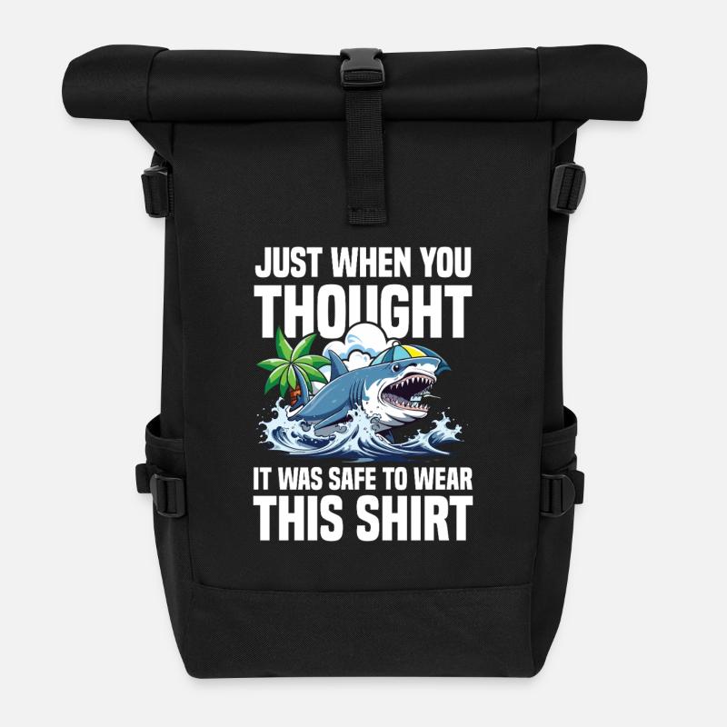 Just When You Thought It Was Safe - Rolltop Rucksack - Schwarz