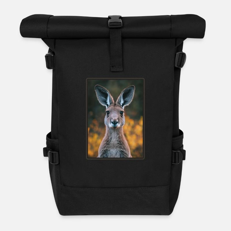 Kangourous Kangourou - Sac à dos roll top - noir