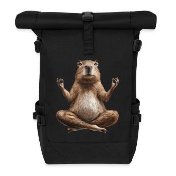 Wasserschwein - Rolltop Rucksack - Schwarz - Vorne