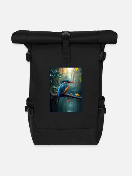 Eisvögel Eisvogel - Rolltop Rucksack - Schwarz