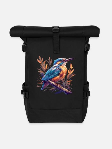 Eisvögel Eisvogel - Rolltop Rucksack - Schwarz