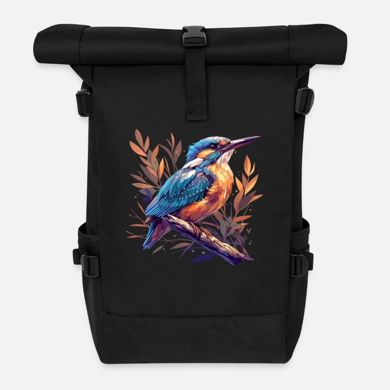 Eisvögel Eisvogel - Rolltop Rucksack - Schwarz