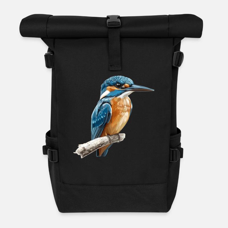 Eisvögel Eisvogel - Rolltop Rucksack - Schwarz