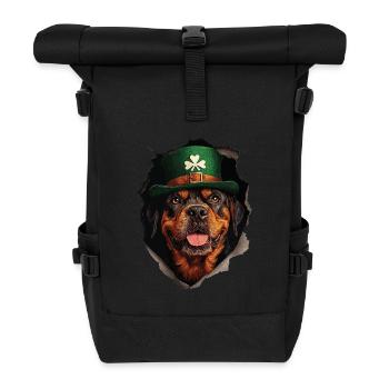 St. Patrick Hund - Rolltop Rucksack - Schwarz - Vorne