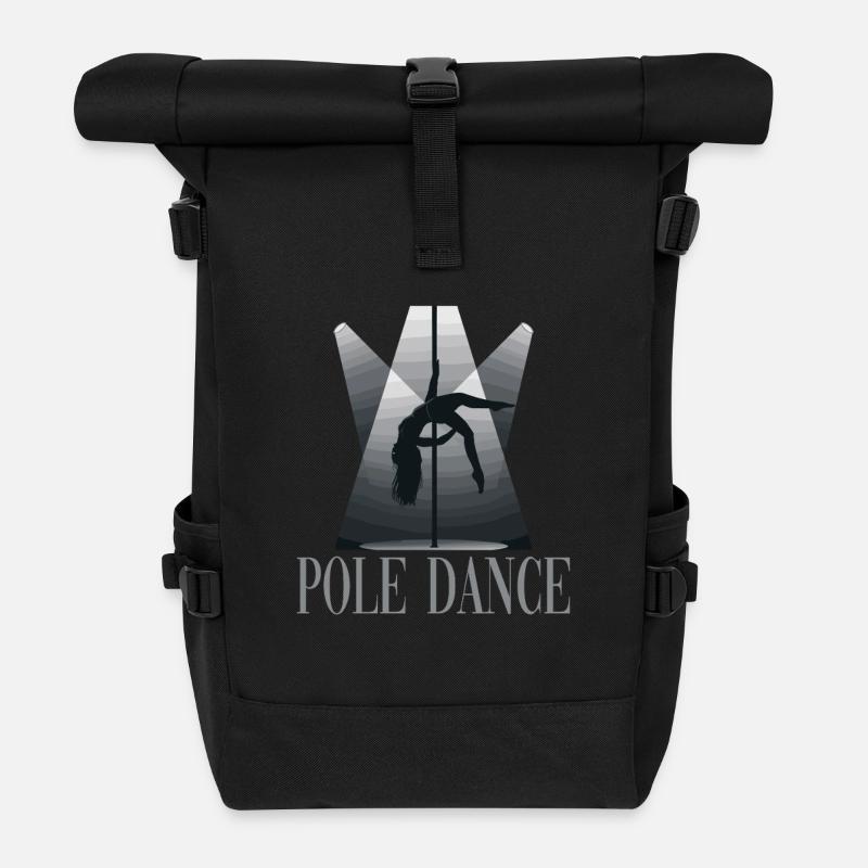 Pole Dance Pole Tänzerin Stangentanz - Rolltop Rucksack - Schwarz
