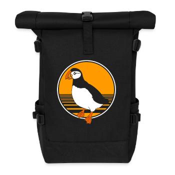 Papageientaucher Puffin - Rolltop Rucksack - Schwarz - Vorne