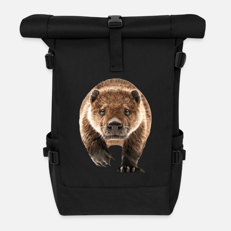 Biber - Rolltop Rucksack - Schwarz