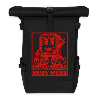 Busy Mess - Motivation et business mindset - Sac à dos roll top - noir - Devant