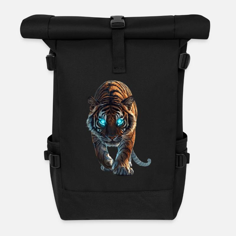 Tiger - Rolltop Rucksack - Schwarz