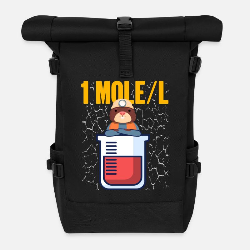 Maulwurf - Rolltop Rucksack - Schwarz