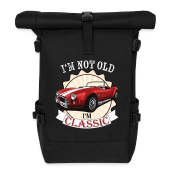 I´m not old I´m Classic Geschenk Funny Cars - Rolltop Rucksack - Schwarz - Vorne
