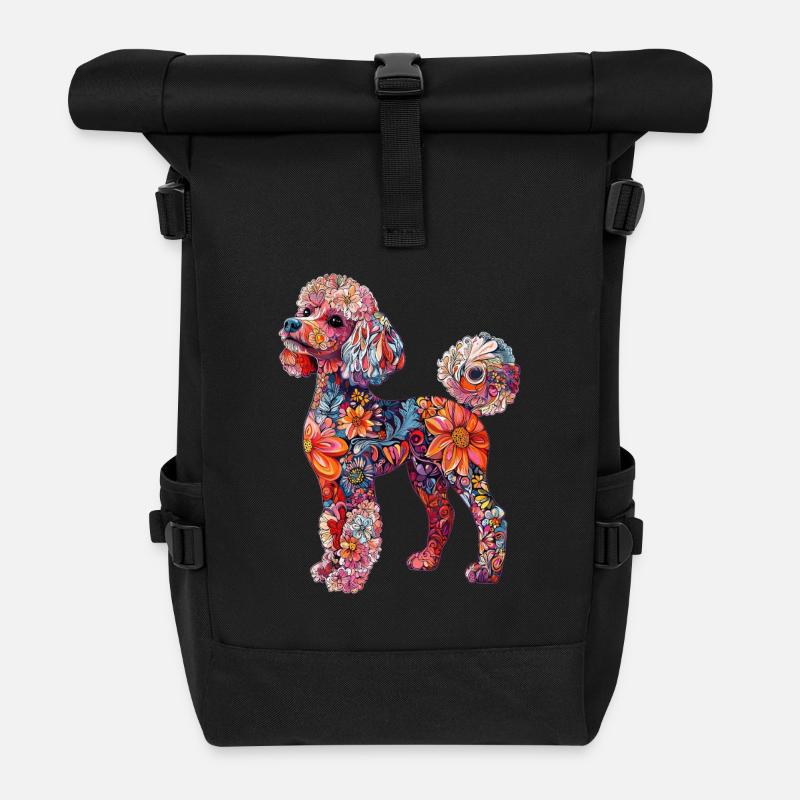 Pudel - Rolltop Rucksack - Schwarz