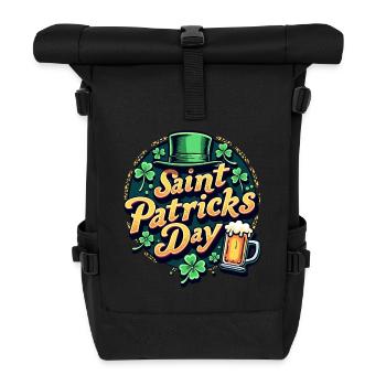 Saint Patrick's Day Beer - Roll Top Backpack - black - Front