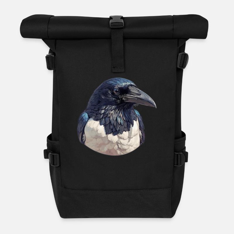 Elstern Elster - Rolltop Rucksack - Schwarz